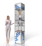Messewand Vitrine 