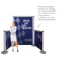 Messestand Roll-Up Modular - simpler Aufbau