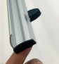 Spuckschutz Deckenhänger - Klare Folie mit Klemmleisten Profil