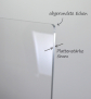 Spuckschutz Deckenhänger Acrylglas Ecken