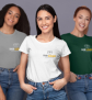 Team T-Shirt Logo Print - Damen