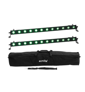 EUROLITE Set 2x LED BAR-12 QCL RGB+UV Leiste + Soft-Bag EUROLITE Set 2x LED BAR-12 QCL RGB+UV Leiste + Soft-Bag
