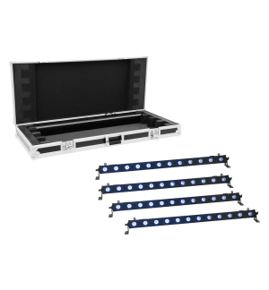 EUROLITE Set 4x LED BAR-12 QCL RGB+UV Leiste + Case EUROLITE Set 4x LED BAR-12 QCL RGB+UV Leiste + Case