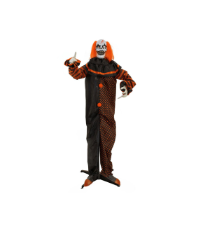 EUROPALMS Halloween Figur Pop-Up Clown, animiert, 180cm