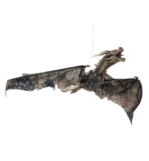 EUROPALMS Halloween Flying Dragon, animiert, braun, 120cm