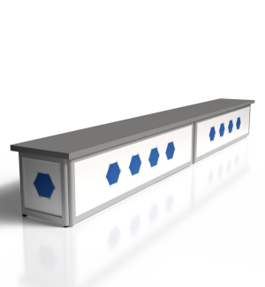 Aufsatz Rechtecktheke Groß Aufsatz Rechtecktheke Groß