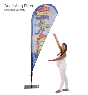 Beachflag Fiber Wind/Drop/Paddel