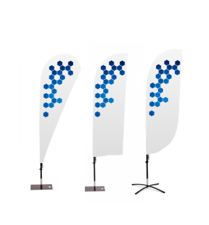 Beachflag Fiber Drop | Wind |Paddel