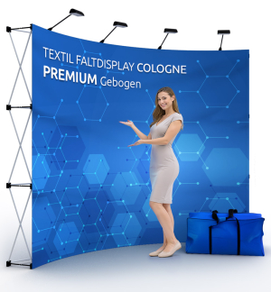 Faltdisplay Cologne PREMIUM gebogen
