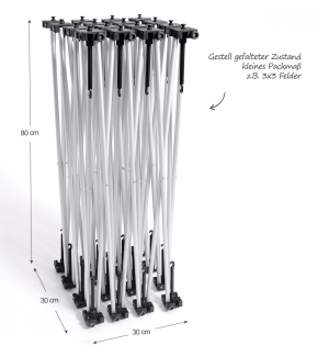 Faltdisplay London PREMIUM gebogen + Koffertrolley