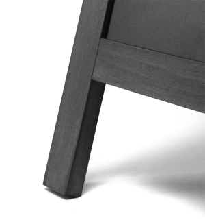 Kundenstopper Tafel Holz Schwarz