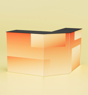 LEDUP Counter One Corner Set Lucia