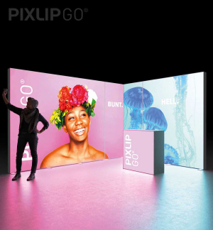 PIXLIP GO Eck Messetand 4 x 3m
