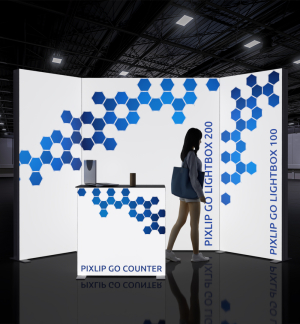 PIXLIP GO Reihen Messestand 4 x 1 m - Live 01