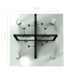 Messestand Traverse X1 Form