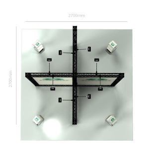 Messestand Traverse X2 Form