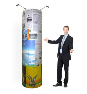 Mobile Litfaßsäule