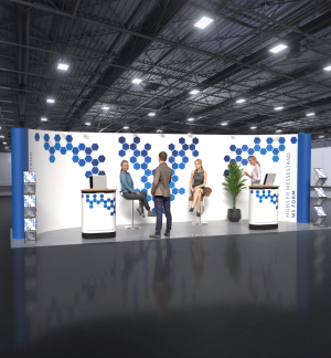 Mobiler Messestand W5 Form