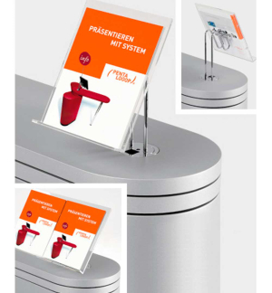 PENTA-LOOOP Prospekthalter 2x DIN lang - Live 01 PENTA-LOOOP Prospekthalter 2x DIN lang - Live 01