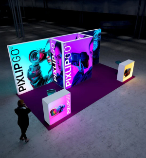  PIXLIP GO Kopf Messestand 6 x 2,5m - Live 01