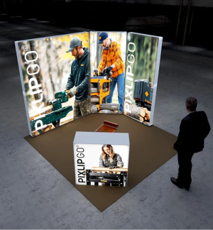 PIXLIP GO Reihen Messestand 3 x 2,5m - Live 01