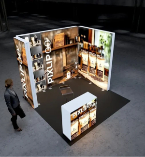 PIXLIP GO Reihen Messestand 3 x 3m - Live 01