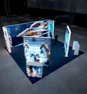 PIXLIP GO Reihen Messestand 6 x 7m - Live 01