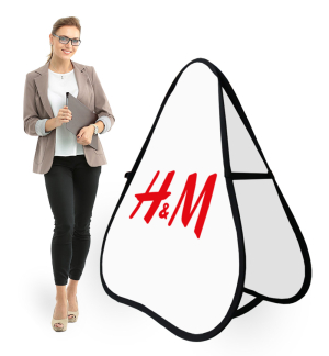 Beachbanner / Pop-Up Banner / Pop Out Banner Triangle - live