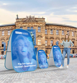 Pop Out Banner Vertikal - Beachbanner