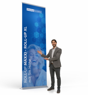 Roll-Up Maxxi 300cm Höhe - Titelbild Roll-Up Maxxi 300cm Höhe - Titelbild