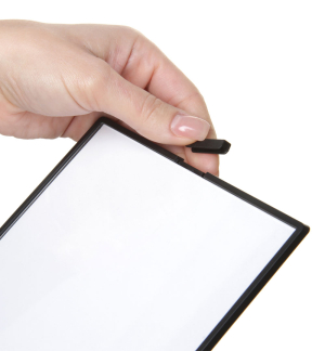 Scritto Tischaufsteller L, hoch, DIN A5