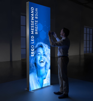 SEGO LED Messewand Breite 85cm - Live 01