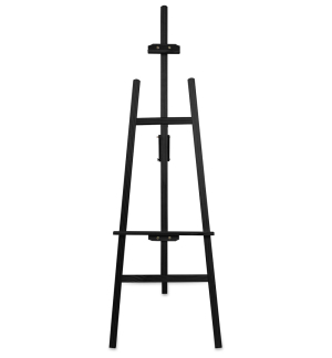 Staffelei aus Holz Schwarz - Vorderseite
