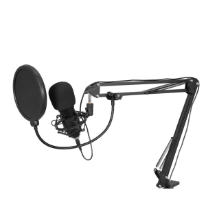 OMNITRONIC BMS-1C USB Kondensator-Broadcastmikrofonset