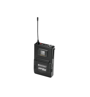 OMNITRONIC UHF-502 Taschensender 823-832MHz, inkl. Lavalier (CH B orange)