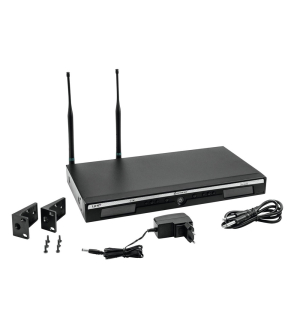 RELACART UR-222D 2-Kanal UHF-Empfänger 823-832 + 863-865 MHz