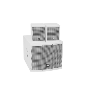 OMNITRONIC Set MOLLY-12A Subwoofer aktiv + 2x MOLLY-6 Top 8 Ohm, weiß