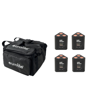 EUROLITE Set 4x AKKU TL-3 QCL RGB+UV Trusslight + SB-4 Soft-Bag EUROLITE Set 4x AKKU TL-3 QCL RGB+UV Trusslight + SB-4 Soft-Bag