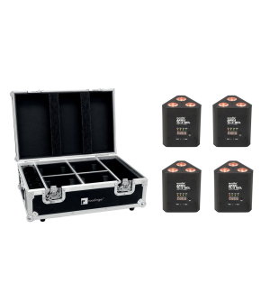 EUROLITE Set 4x AKKU TL-3 QCL RGB+UV Trusslight + Case mit Ladefunktion EUROLITE Set 4x AKKU TL-3 QCL RGB+UV Trusslight + Case mit Ladefunktion