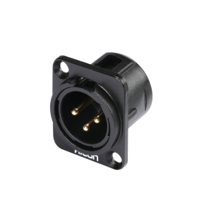 HICON XLR Einbaustecker 3pol HI-X3DM