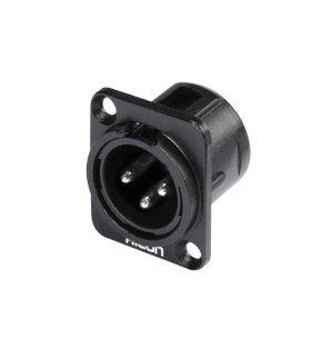 HICON XLR Einbaustecker 3pol HI-X3DM-M