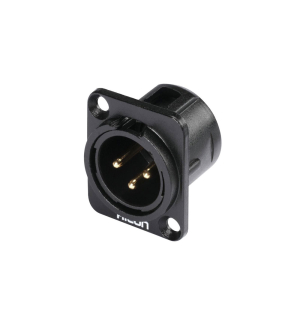 HICON XLR Einbaustecker 3pol HI-X3DM-G
