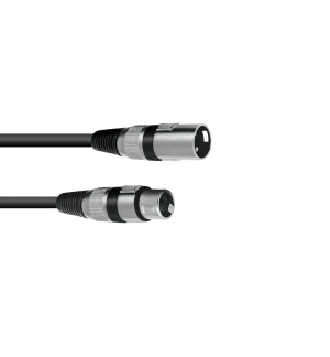 OMNITRONIC XLR Kabel 3pol 1,5m sw