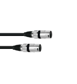 OMNITRONIC Adapterkabel XLR(M)/XLR(M) 0,2m sw