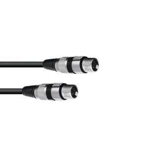 OMNITRONIC Adapterkabel XLR(F)/XLR(F) 0,2m sw