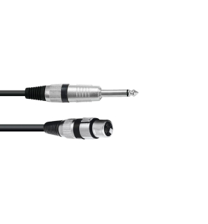 OMNITRONIC Adapterkabel XLR(F)/Klinke mono 0,9m sw