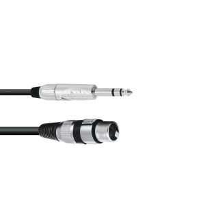 OMNITRONIC Adapterkabel XLR(F)/Klinke stereo 2m sw