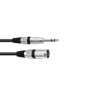 OMNITRONIC Adapterkabel XLR(M)/Klinke stereo 2m sw