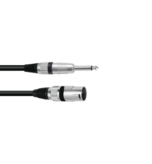 OMNITRONIC Adapterkabel XLR(M)/Klinke mono 2m sw