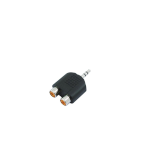 OMNITRONIC Adapter 2xCinch(F)/3,5 Klinke stereo 10x